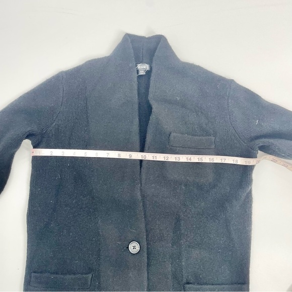 NWT J Crew Cocoon Alpaca Blend Black Longline Minimalist sweater-blazer BA551 - Picture 13 of 14